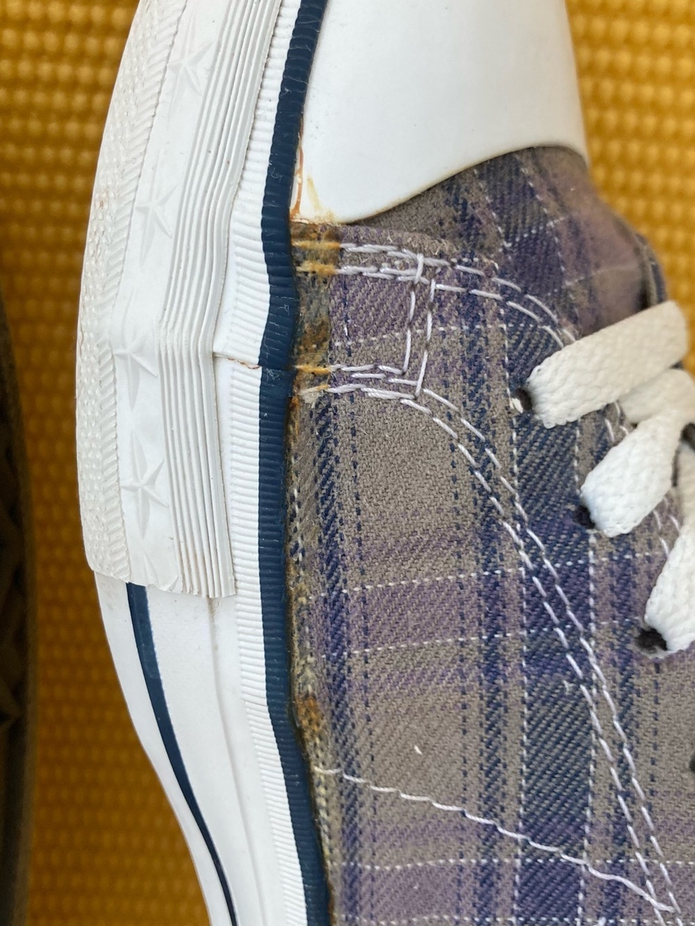 Converse All Star Plaid Sneakers Women's size 10 - Picture 8 of 10